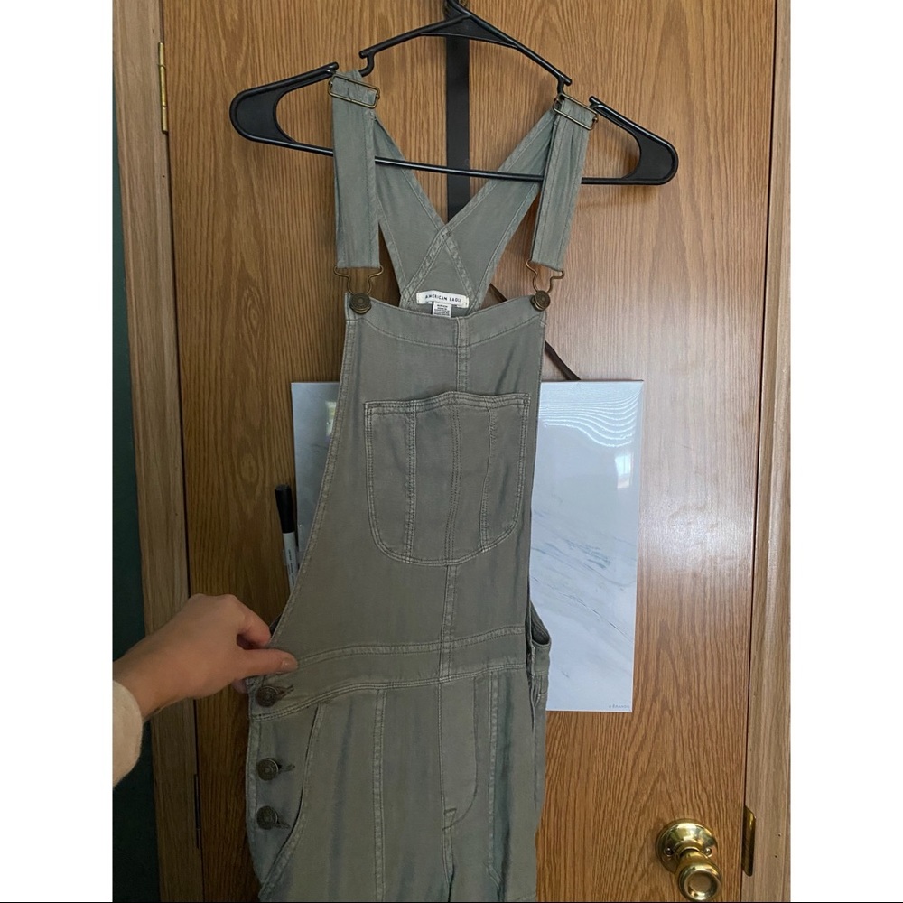 American Eagle overalls, size small.